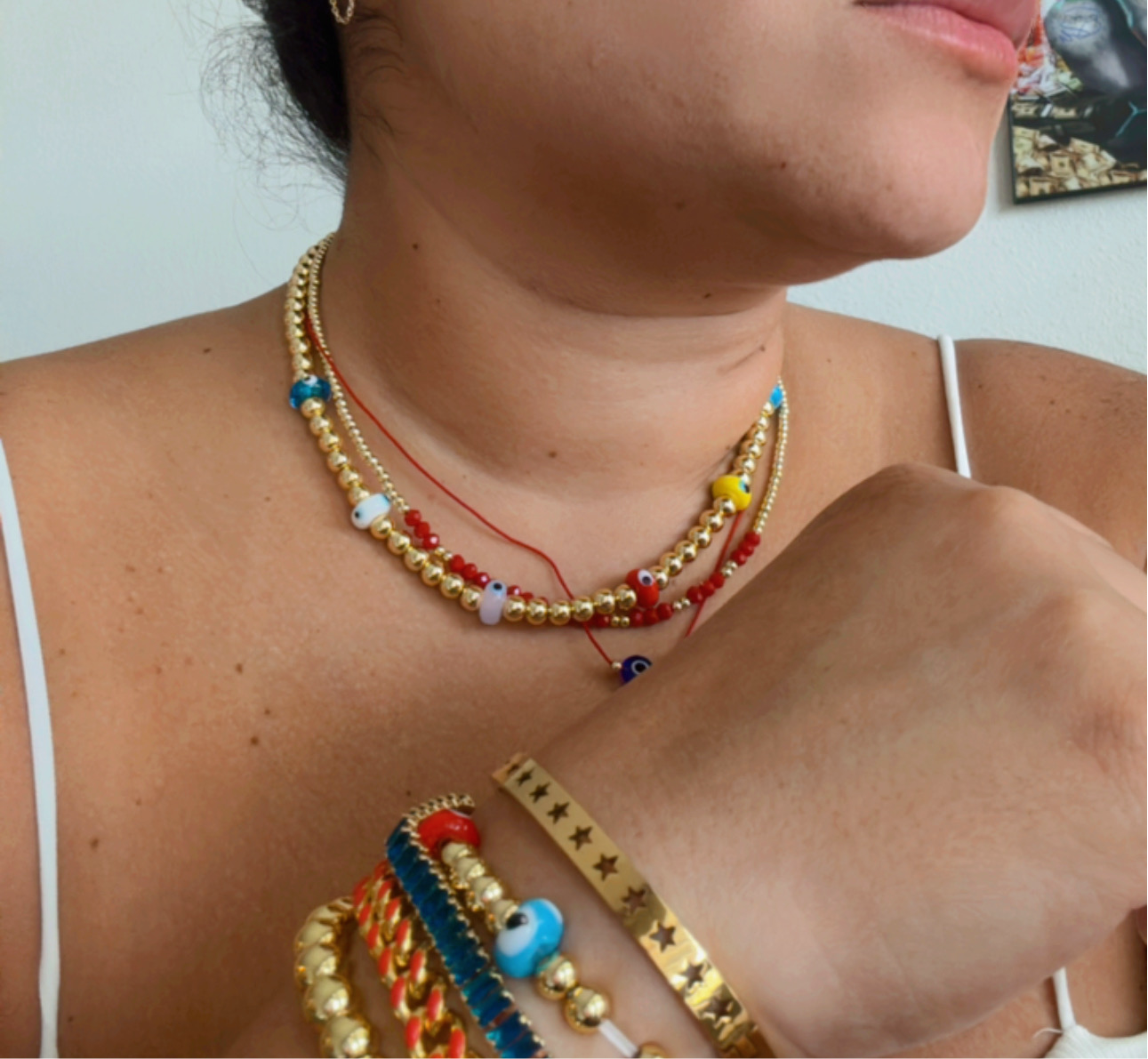 Evil Eye Bead Necklace