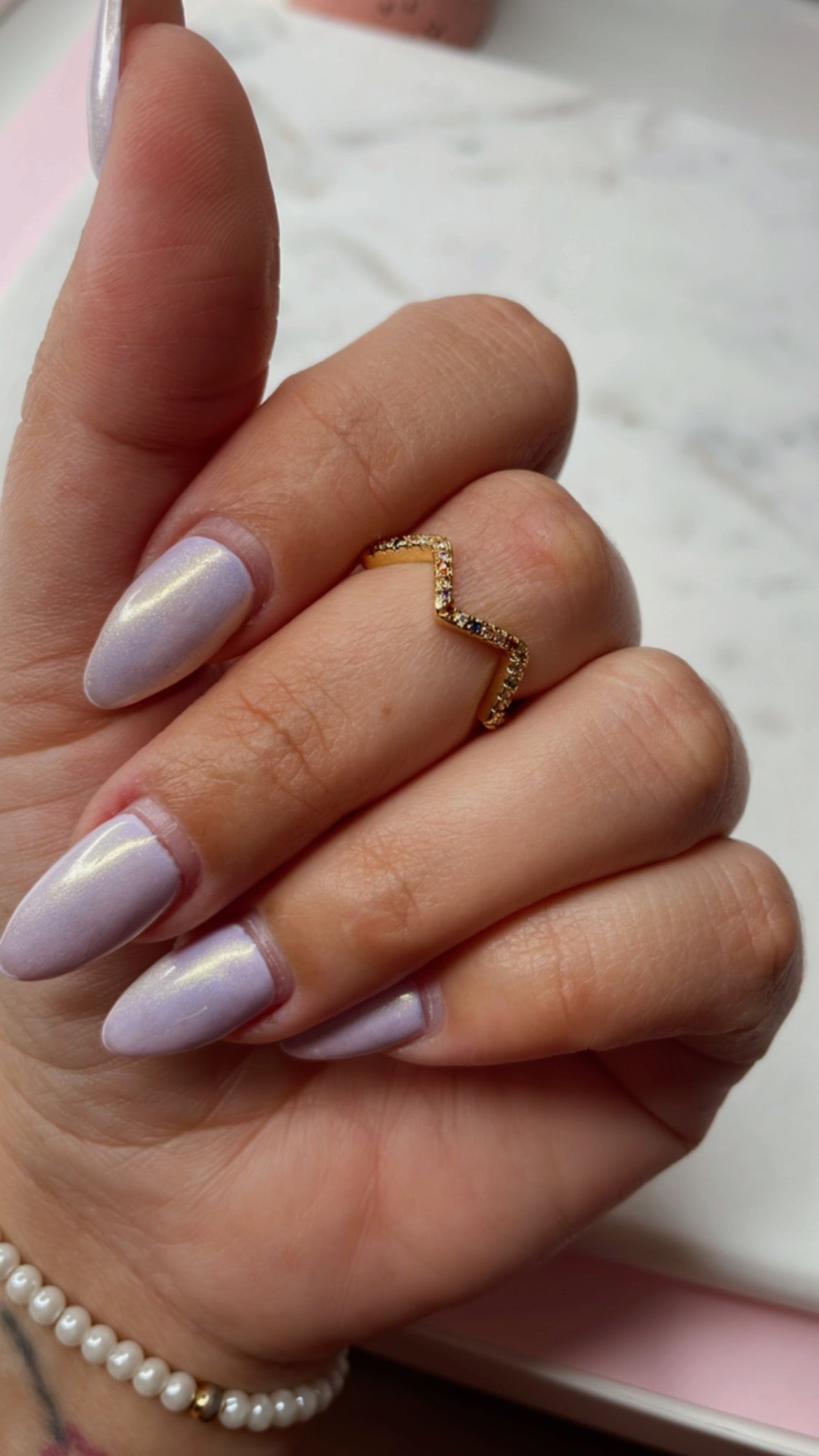 Zirconia Rainbow Ring