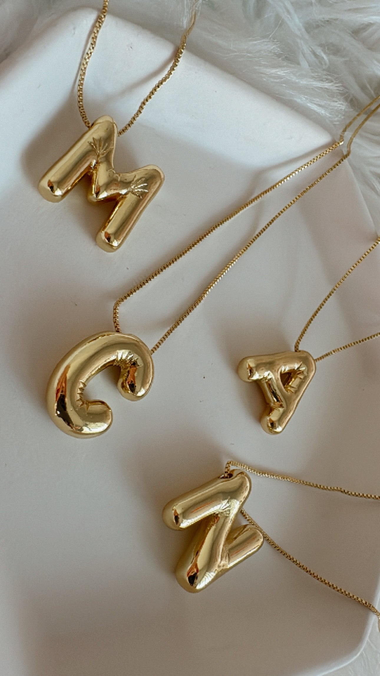 Bubble Letter Necklace