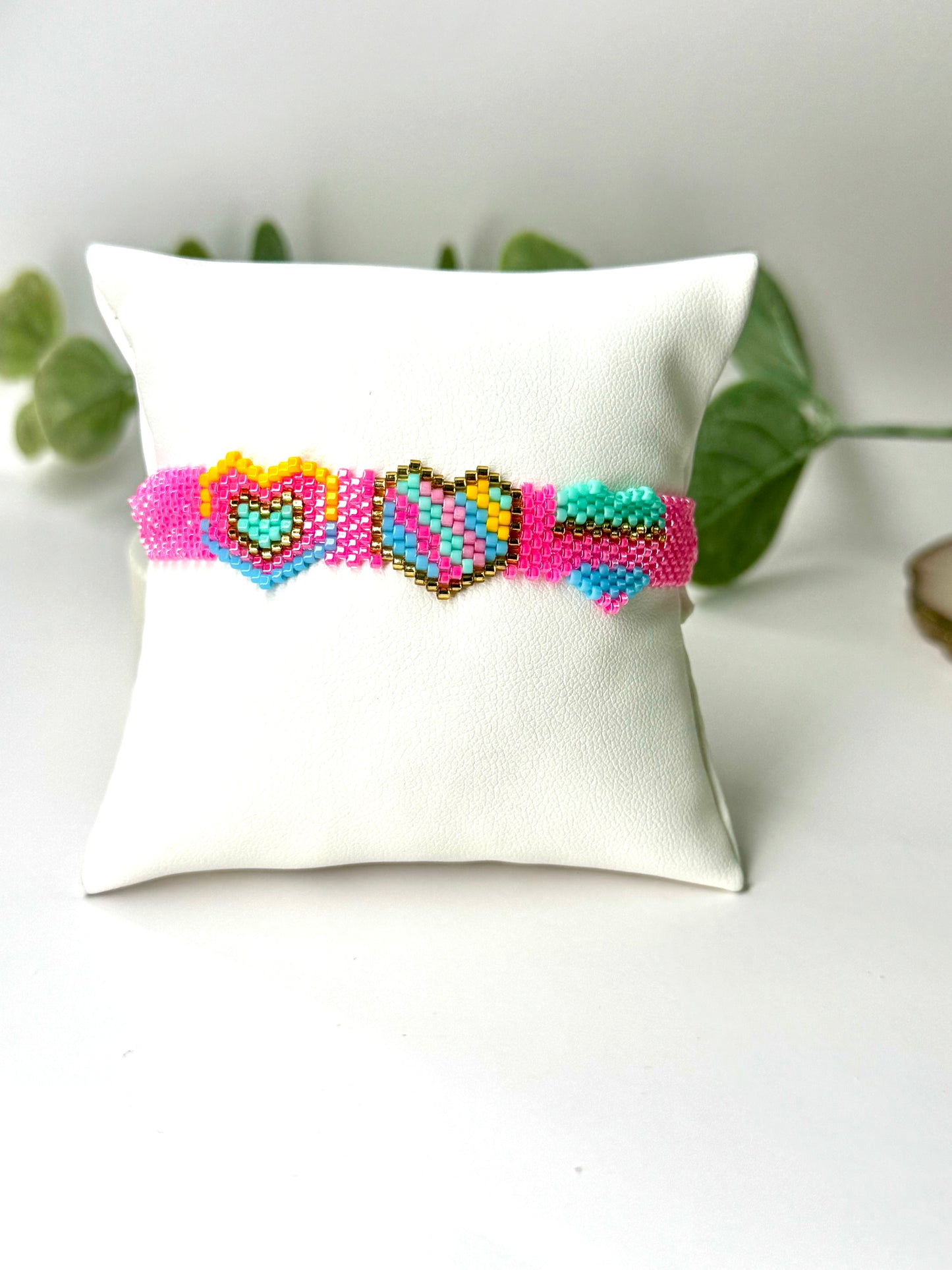 Beaded Heart Bracelet