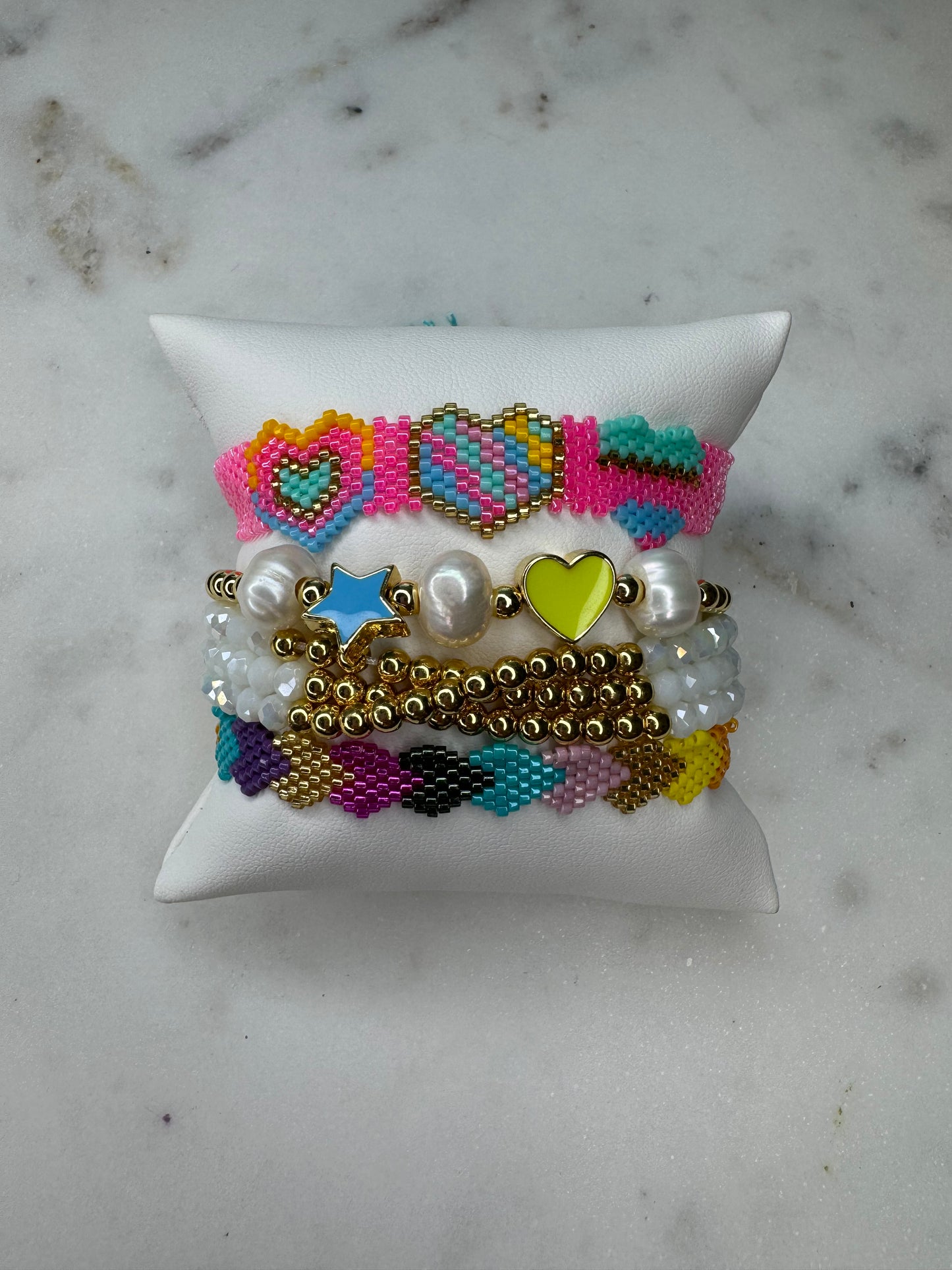 Beaded Heart Bracelet