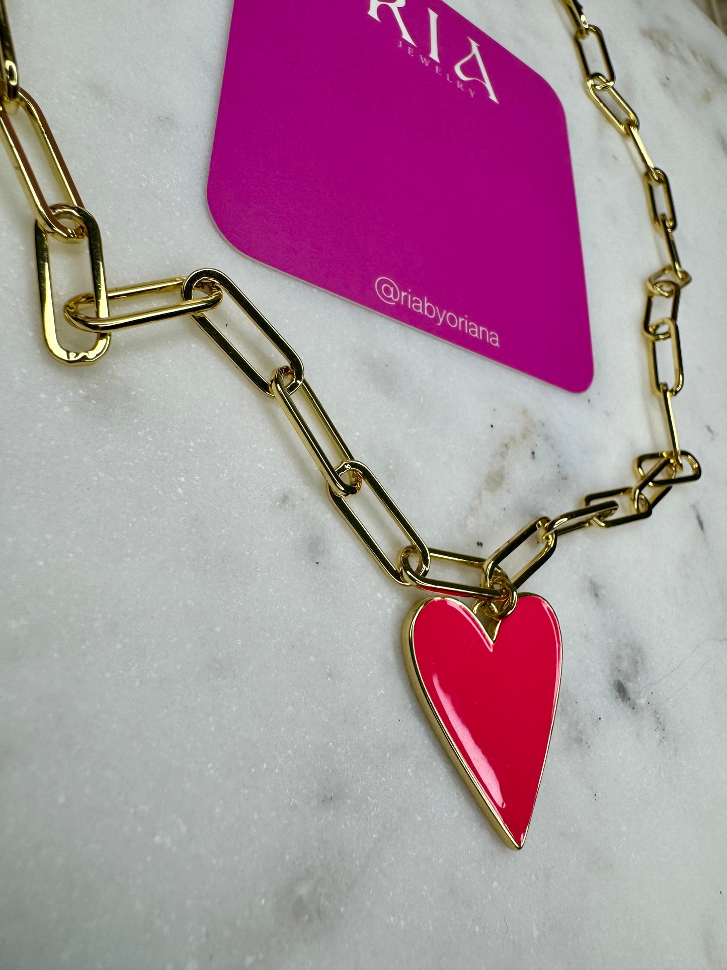 Heart Neon Paperclip